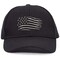 Okuna Outpost Black American Flag Hat for Men with Inner Crown Elastic Band, One Size Fits Most